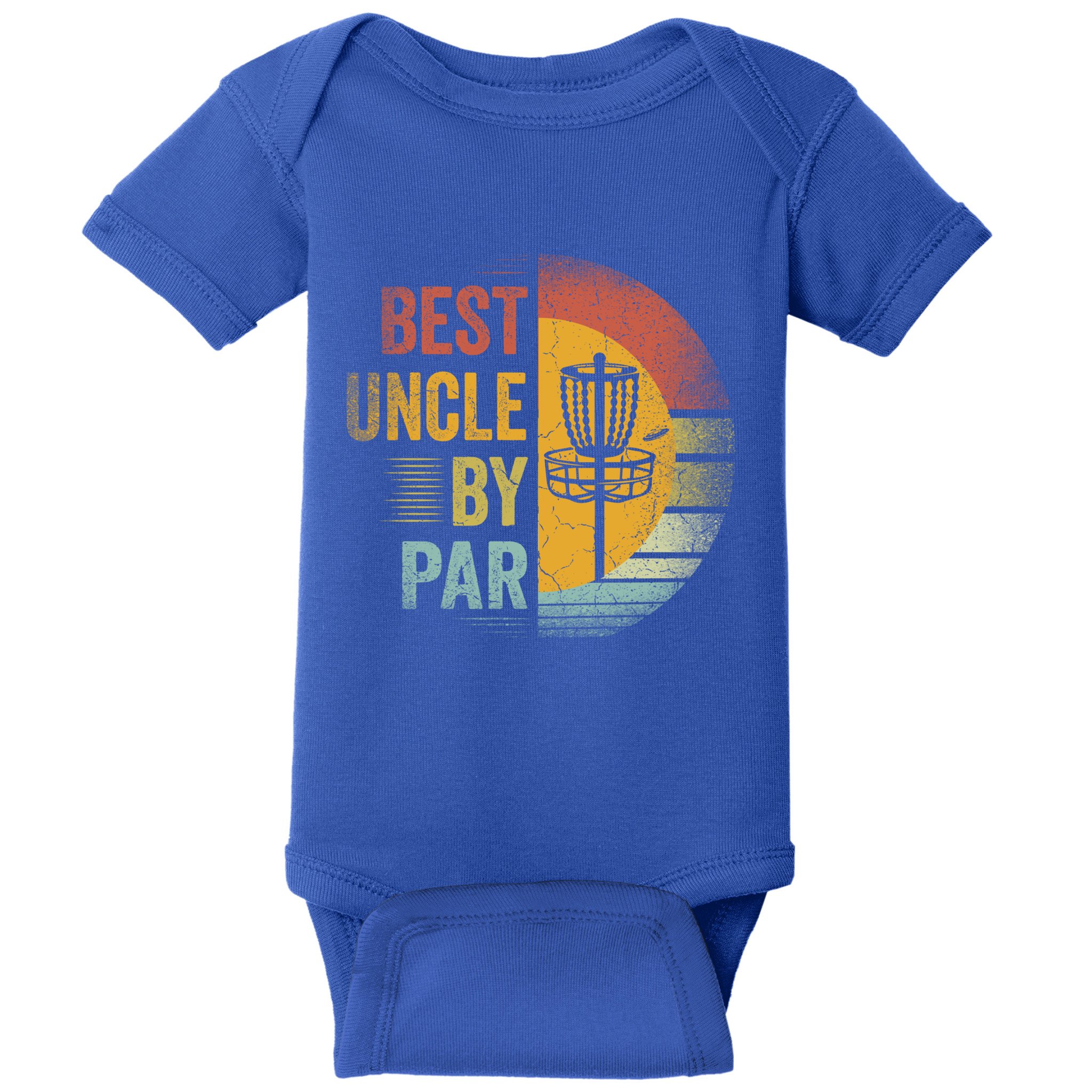 Best Uncle By Par Disc Golf Frisbee Golfer FatherS Day Cool Gift Baby Bodysuit