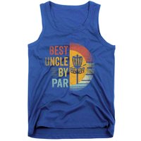 Best Uncle By Par Disc Golf Frisbee Golfer FatherS Day Cool Gift Tank Top