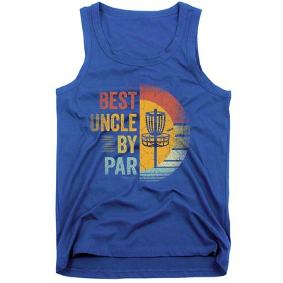 Best Uncle By Par Disc Golf Frisbee Golfer FatherS Day Cool Gift Tank Top