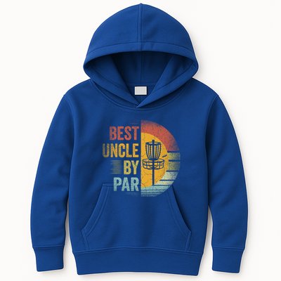 Best Uncle By Par Disc Golf Frisbee Golfer FatherS Day Cool Gift Kids Hoodie