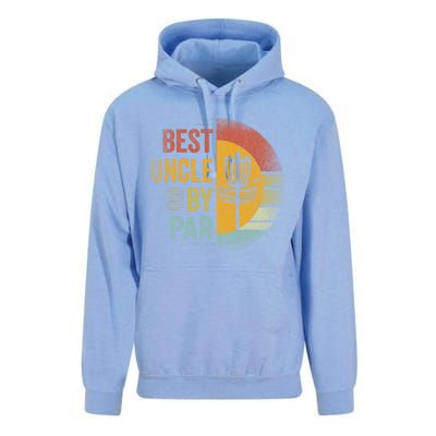 Best Uncle By Par Disc Golf Frisbee Golfer FatherS Day Cool Gift Unisex Surf Hoodie