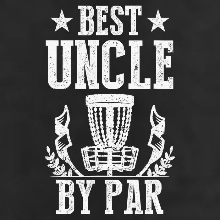 Best Uncle By Par Fathers Day Frisbee Disc Golf 7 Panel Mesh Trucker Snapback Hat