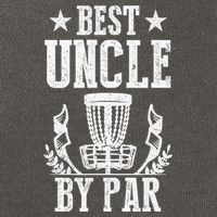 Best Uncle By Par Fathers Day Frisbee Disc Golf Cotton Canvas Backpack