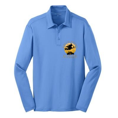 Buckle Up Buttercup You Just Flipped My Witch Switch Silk Touch Performance Long Sleeve Polo