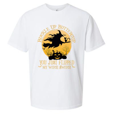 Buckle Up Buttercup You Just Flipped My Witch Switch Sueded Cloud Jersey T-Shirt