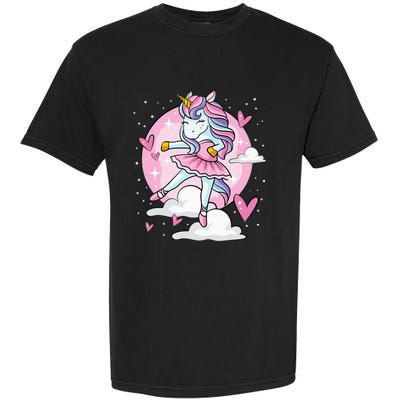 Ballet Unicorn Ballerina Cute Dance Garment-Dyed Heavyweight T-Shirt