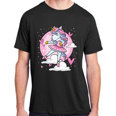 Ballet Unicorn Ballerina Cute Dance Adult ChromaSoft Performance T-Shirt