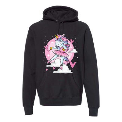 Ballet Unicorn Ballerina Cute Dance Premium Hoodie