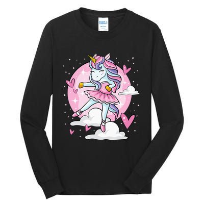 Ballet Unicorn Ballerina Cute Dance Tall Long Sleeve T-Shirt