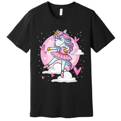 Ballet Unicorn Ballerina Cute Dance Premium T-Shirt