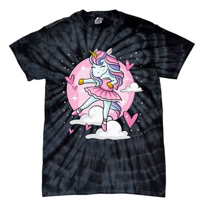 Ballet Unicorn Ballerina Cute Dance Tie-Dye T-Shirt