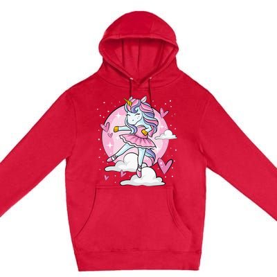 Ballet Unicorn Ballerina Cute Dance Premium Pullover Hoodie