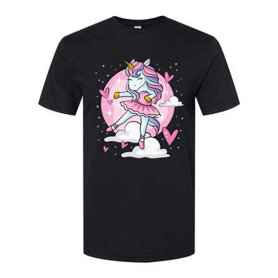 Ballet Unicorn Ballerina Cute Dance Softstyle CVC T-Shirt