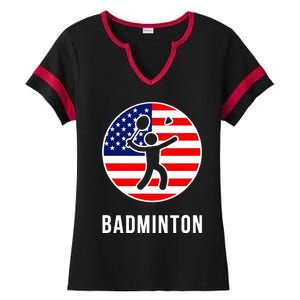 Badminton Usa Ladies Halftime Notch Neck Tee