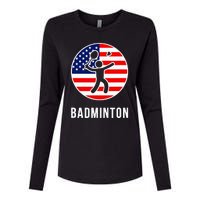 Badminton Usa Womens Cotton Relaxed Long Sleeve T-Shirt