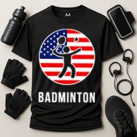 Badminton Usa Cooling Performance Crew T-Shirt
