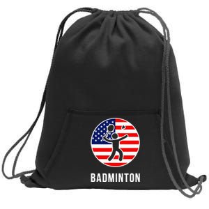 Badminton Usa Sweatshirt Cinch Pack Bag