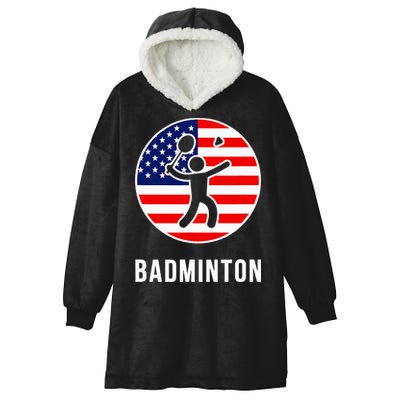 Badminton Usa Hooded Wearable Blanket