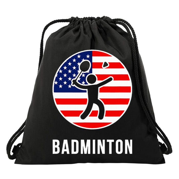 Badminton Usa Drawstring Bag