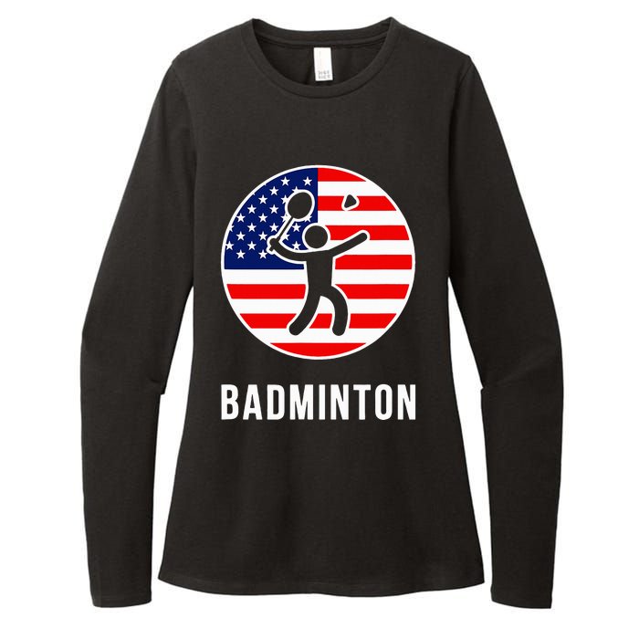 Badminton Usa Womens CVC Long Sleeve Shirt