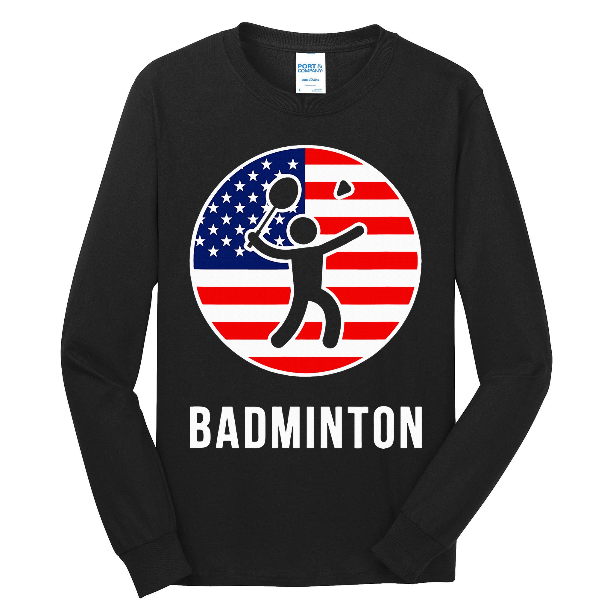 Badminton Usa Tall Long Sleeve T-Shirt