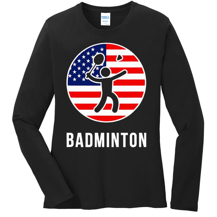 Badminton Usa Ladies Long Sleeve Shirt