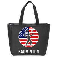 Badminton Usa Zip Tote Bag