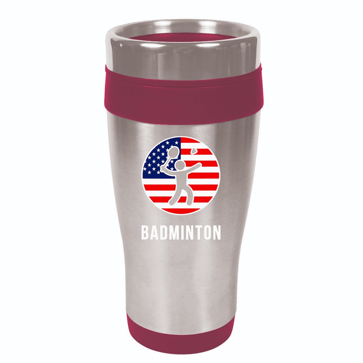 Badminton Usa 16oz Travel Tumbler