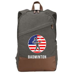 Badminton Usa Cotton Canvas Backpack