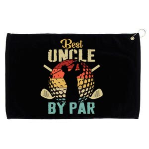 Best Uncle By Par Fathers Day Gift Golf Lover Golfer Grommeted Golf Towel