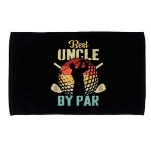 Best Uncle By Par Fathers Day Gift Golf Lover Golfer Microfiber Hand Towel