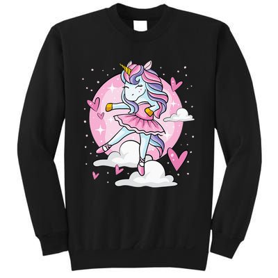 Ballet Unicorn Ballerina Cute Dance N Girl Sweatshirt