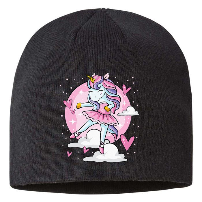 Ballet Unicorn Ballerina Cute Dance N Girl Sustainable Beanie