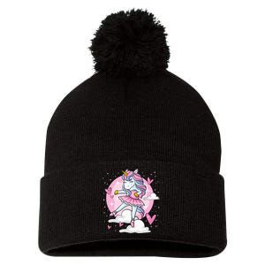 Ballet Unicorn Ballerina Cute Dance N Girl Pom Pom 12in Knit Beanie