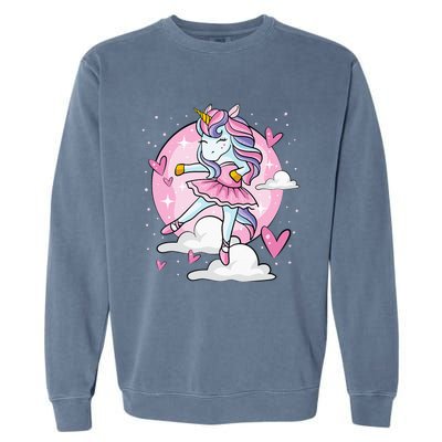 Ballet Unicorn Ballerina Cute Dance N Girl Garment-Dyed Sweatshirt