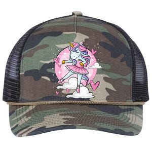 Ballet Unicorn Ballerina Cute Dance N Girl Retro Rope Trucker Hat Cap