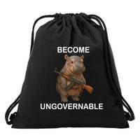 Become Ungovernable Drawstring Bag
