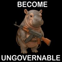 Become Ungovernable Drawstring Bag