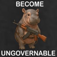 Become Ungovernable Crop Fleece Hoodie