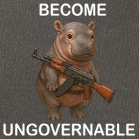 Become Ungovernable Cotton Canvas Backpack