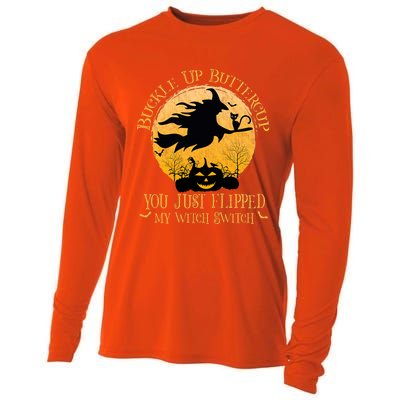 Buckle Up Buttercup You Just Flipped My Witch Switch Cooling Performance Long Sleeve Crew