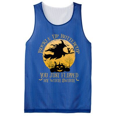 Buckle Up Buttercup You Just Flipped My Witch Switch Mesh Reversible Basketball Jersey Tank