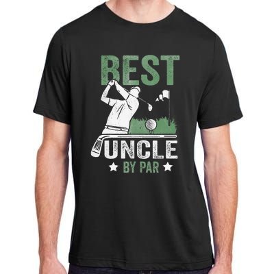 Best Uncle By Par Fathers Day Golf Gift Adult ChromaSoft Performance T-Shirt