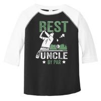 Best Uncle By Par Fathers Day Golf Gift Toddler Fine Jersey T-Shirt