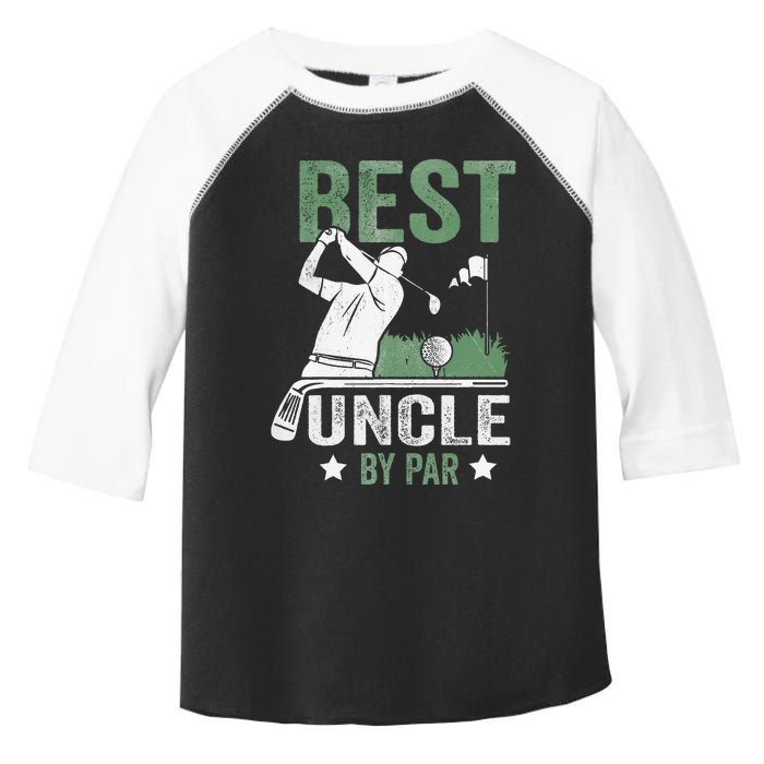 Best Uncle By Par Fathers Day Golf Gift Toddler Fine Jersey T-Shirt