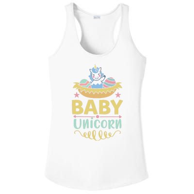 BABY UNICORN Ladies PosiCharge Competitor Racerback Tank