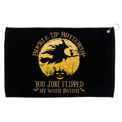 Buckle Up Buttercup You Just Flipped My Witch Switch Gift Grommeted Golf Towel