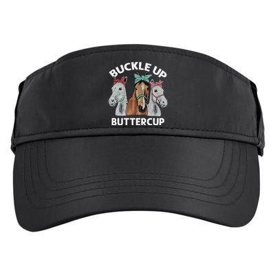 Buckle Up Buttercup Horses Adult Drive Performance Visor