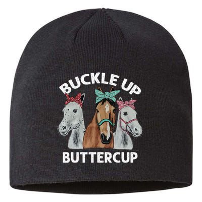 Buckle Up Buttercup Horses Sustainable Beanie