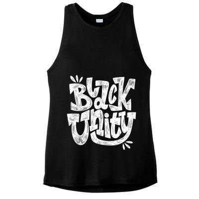 Black Unity Ladies PosiCharge Tri-Blend Wicking Tank